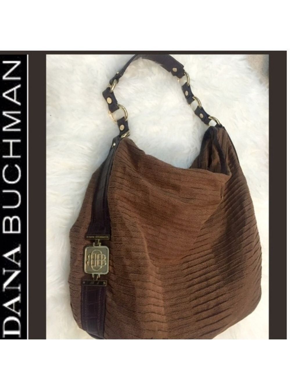 Dana Buchman Signature Hobo Suede Style Purse